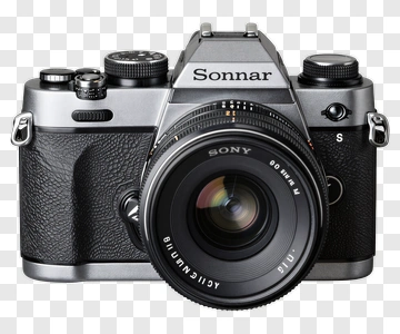 Sony Camera With Sonnar Lens PNG