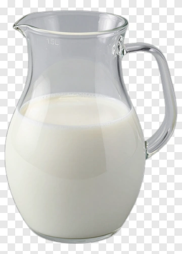 Glass Milk Jug PNG