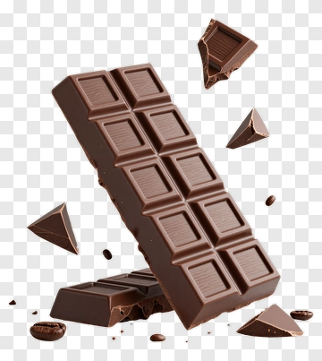 Chocolate Bar With Broken Pieces PNG