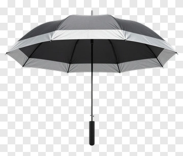Black And Silver Umbrella PNG