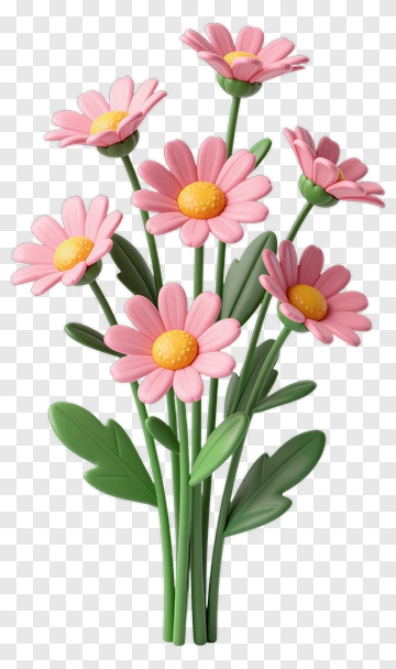 Colorful Flower Bouquet PNG