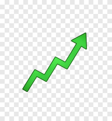 Green Upward Trend Arrow PNG