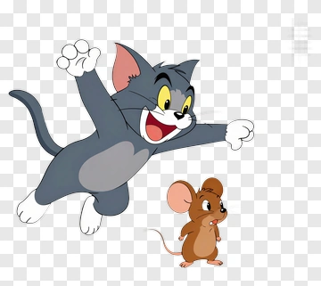 Cartoon Cat Chasing Mouse PNG