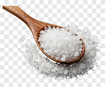 Wooden Spoon With Coarse Salt PNG