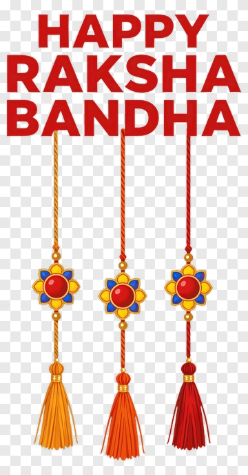 Happy Raksha Bandhan Greeting Card PNG