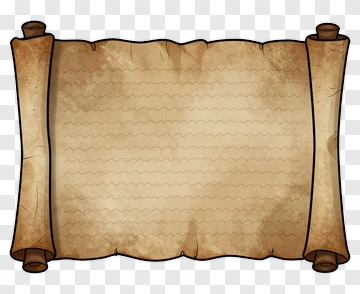 Old Scroll With Blank Background PNG
