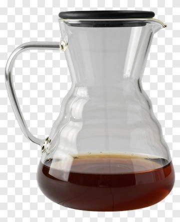Glass Coffee Carafe PNG