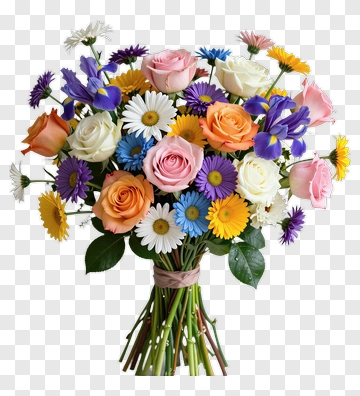 Colorful Flower Bouquet PNG