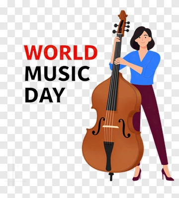Woman Playing A Cello For World Music Day PNG