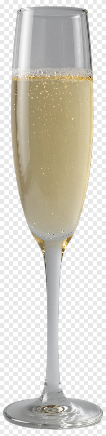 Champagne Glass With Bubbles PNG
