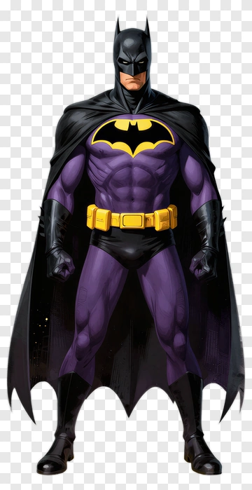 Superhero Batman In A Classic Pose PNG