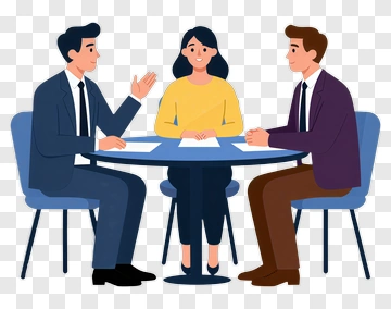 Business Team Meeting At Table PNG