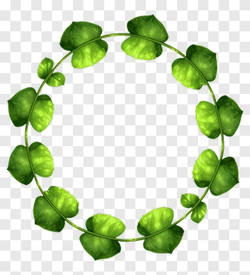Green Leaf Wreath PNG
