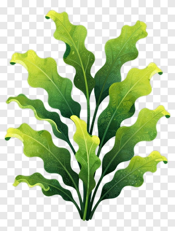 Colorful Leafy Plant PNG
