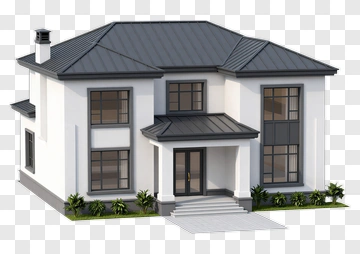 Modern House With Front Steps PNG