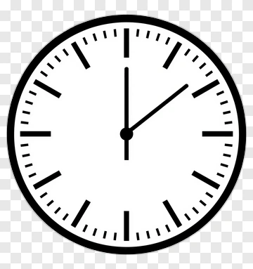 Simple Wall Clock PNG