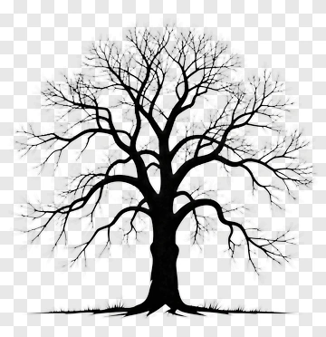 Silhouette Tree PNG