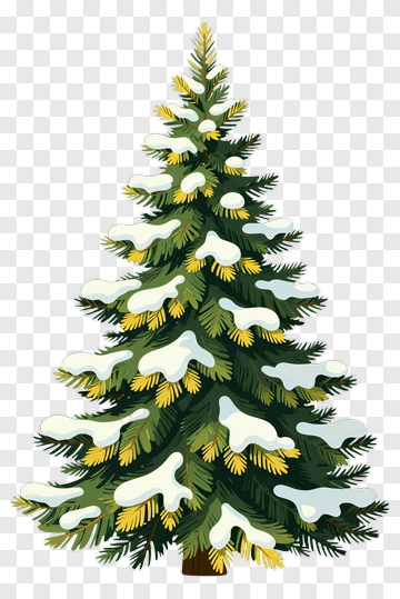 Snowy Pine Tree PNG