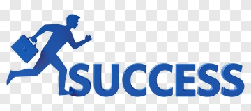 Businessman Running Towards Success PNG