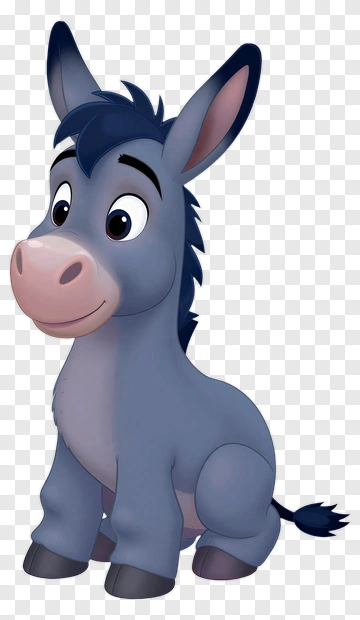 Cartoon Donkey Character PNG