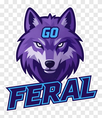 Go Feral Wolf Logo PNG