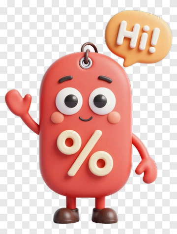 Cartoon Character Saying Hi PNG