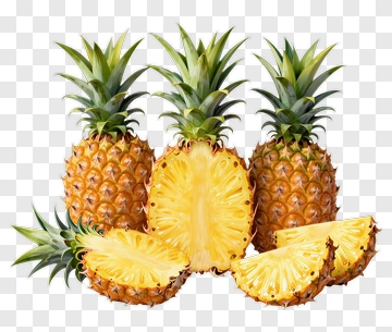 Pineapples With Slices PNG