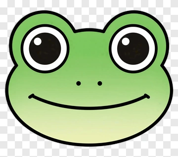 Cartoon Frog Face PNG