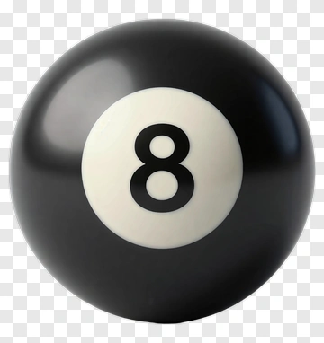 Black Eight Ball PNG