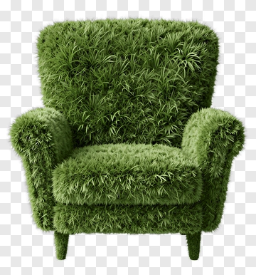 Green Grass Armchair PNG