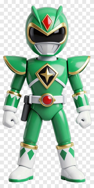 Green Ranger Action Figure PNG