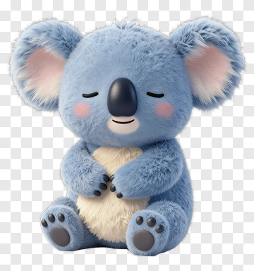 Cute Cartoon Koala Holding Its Belly PNG