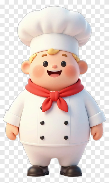 Cartoon Chef Smiling PNG