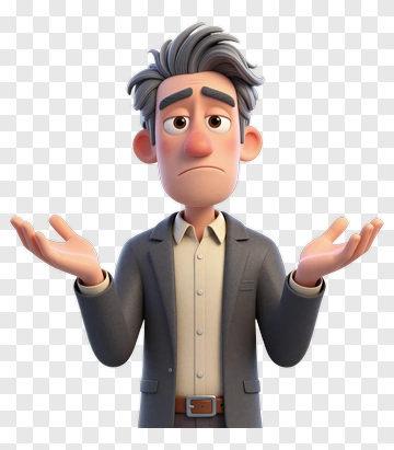Cartoon Man With Open Arms PNG