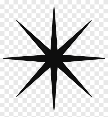 Black Star Shape PNG