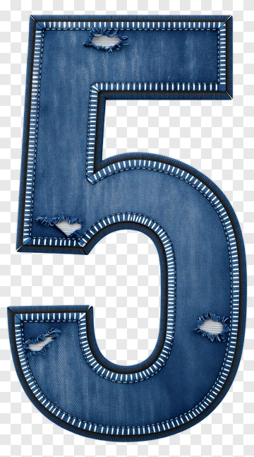 Denim Number Five PNG