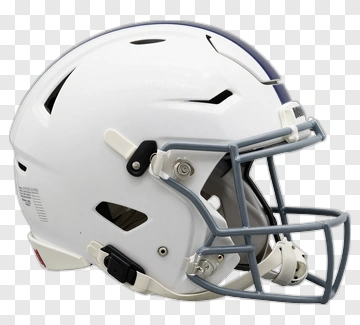 White Football Helmet PNG
