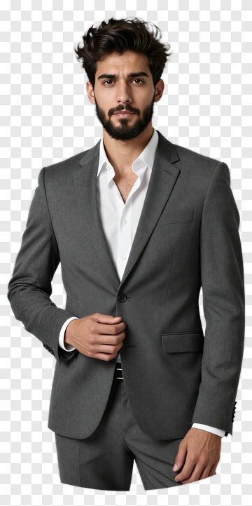 Businessman In A Gray Suit PNG