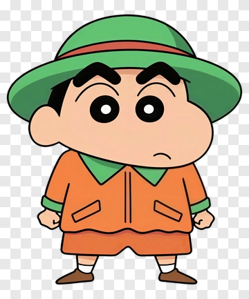 Cartoon Boy In Orange Outfit With Green Hat PNG
