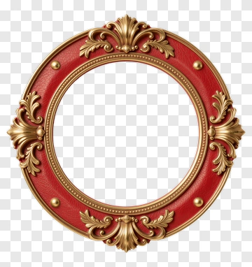 Ornate Red Frame PNG