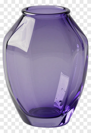 Purple Glass Vase PNG