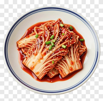 Plate Of Spicy Enoki Mushrooms PNG