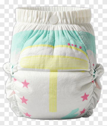 Colorful Baby Diaper PNG