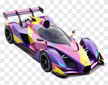 Colorful Sports Car PNG