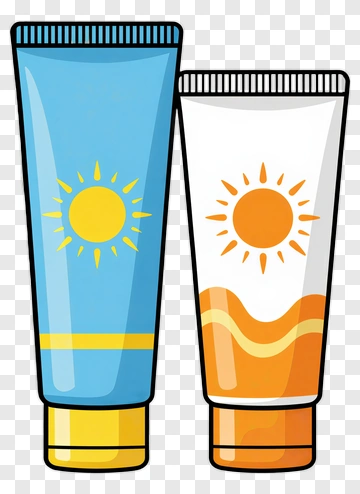 Sunscreen Tubes PNG
