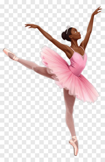 Ballet Dancer In A Pink Tutu PNG