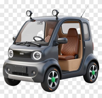Compact Electric Car With Modern Design PNG