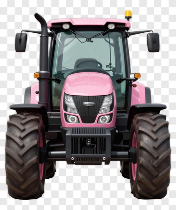Pink Tractor PNG