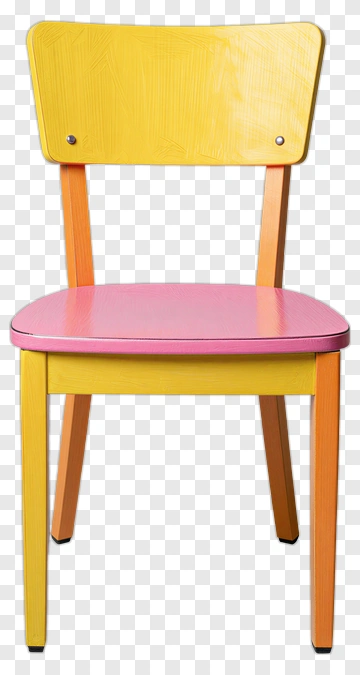 Colorful Wooden Chair PNG