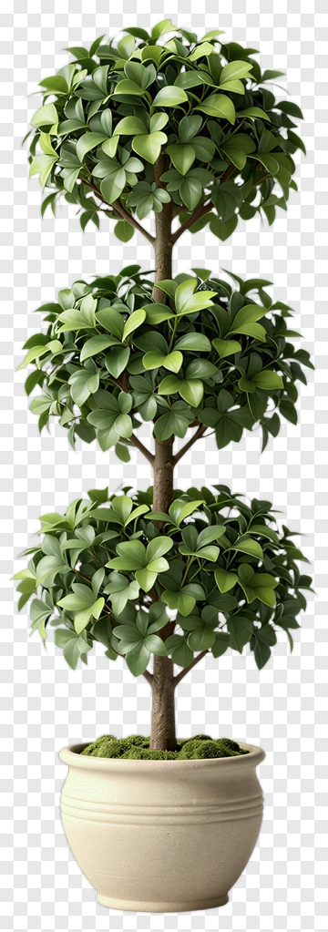 Felt Tree In Decorative Pot PNG